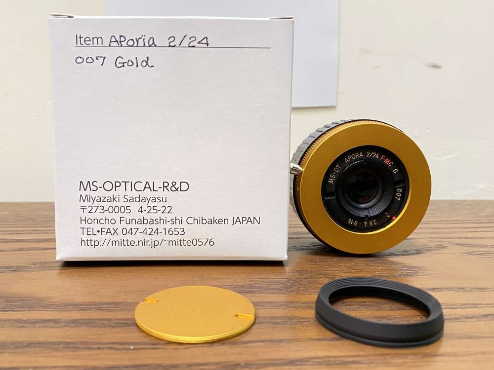 宮崎光學MS-Optical Aporia 24mm F2 金色- 二手或全新手動對焦鏡頭