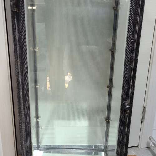 古典 金屬框 玻璃 裝飾櫃 (可放4層玻璃) 38x38x102(112)