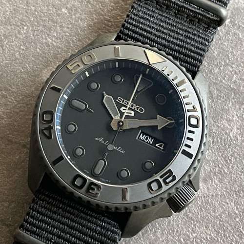 Seiko Mod 精工改裝陶瓷圈藍寶石玻璃 SRPD79k1 SRPD79 seiko 5 sports All black y...