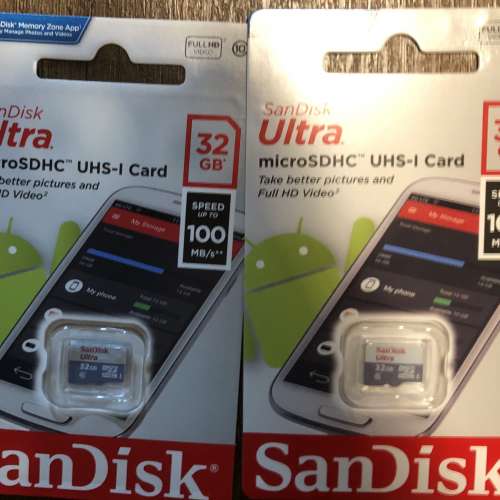 SanDisk Micro SD Card Ultra 32GB 100MB/s UHS-I