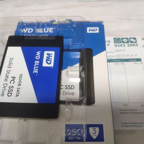 WD BLUE SSD 250GB