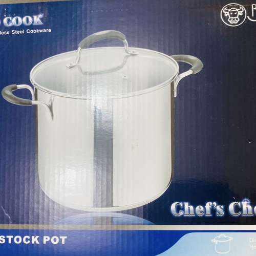 Buffalo Stainless Steel High Stock Pot with Lid 9.0L (24X20cm) 牛頭牌不銹鋼高...