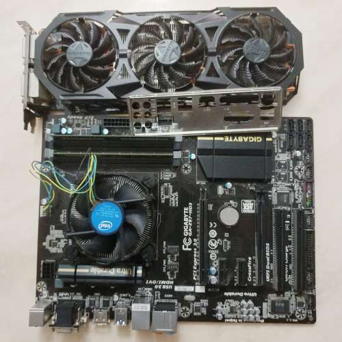 Gigabyte motherboard + i7 4790k +16G Ram + nivia 970 4g ram