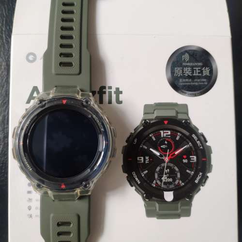 99%新 Amazfit T-Rex 軍綠色智能手錶 (行貨有保)