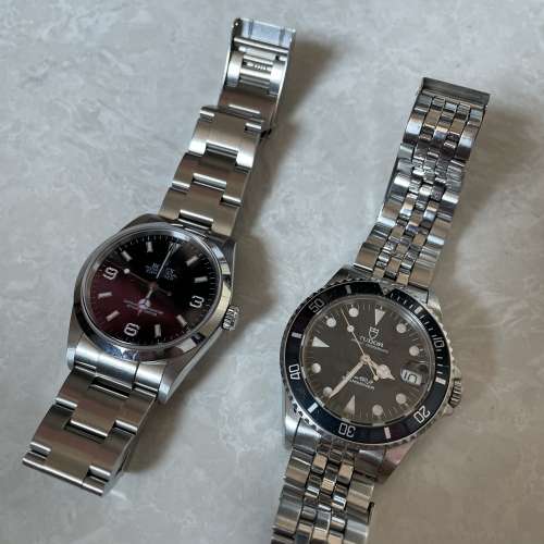 Rolex114270 n Tudor 75090