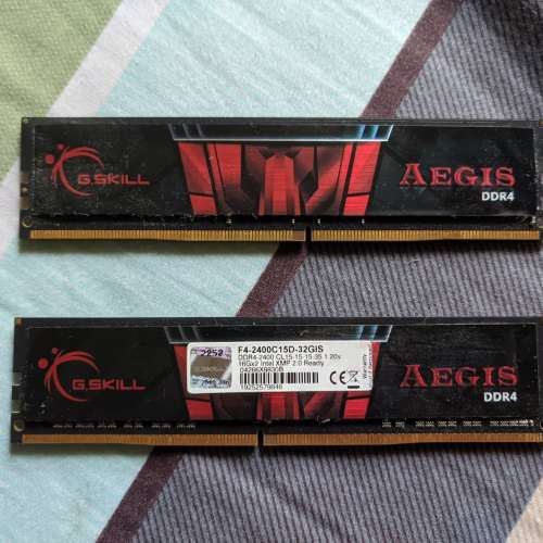(9成新) G.SKILL Aegis 32GB (2 x 16GB) 288-Pin DDR4 SDRAM DDR4 2400