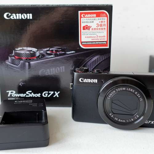 98% 超新 Canon PowerShot G7X 香港行貨 有單有盒齊配件 女仔用機