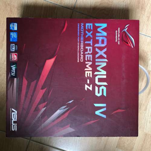 Asus Maximus IV Extreme Z 連Corsair DDR3 16GB ram