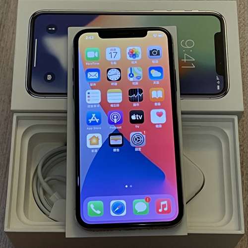 iPhone X 255G 白色 九成新 行貨