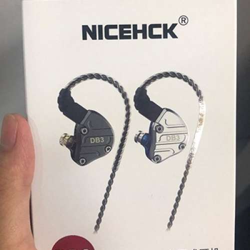 Nicehck DB3 三單元耳機(有咪版) - Blue