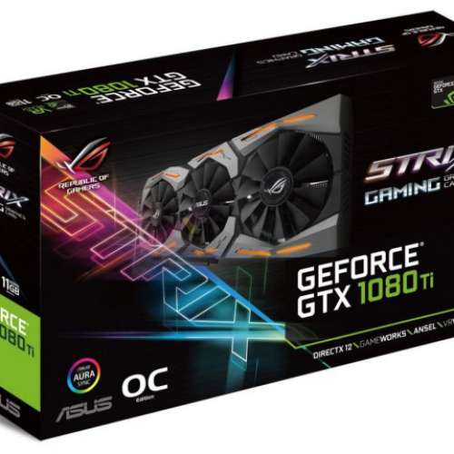 95%新 Asus STRIX-GTX1080TI-11G ROG GeForce 11GB Gaming