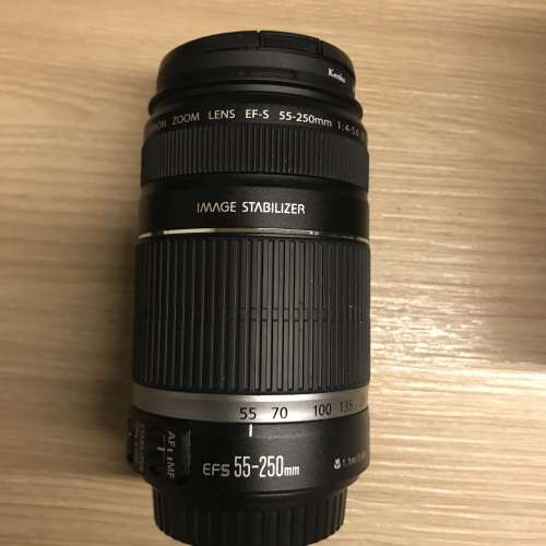 最平長焦 95% New Canon EFS 55-250mm is 有UV filter