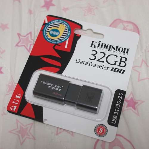Kingston DataTraveler 100 G3 32GB USB Drive 手指