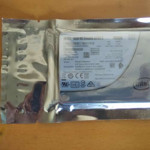 (全新未拆packing) Intel SSD DC S4500 Series 480G SSD