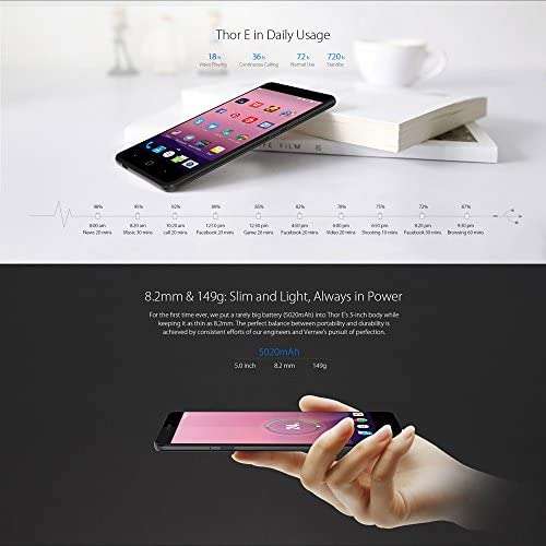 Vernee Thor E, 4G VOS Android 7.0 3 GB RAM + 16 GB ROM