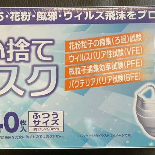 日本直送----囗罩@$25一盒(40Pcs) 特價買4送1