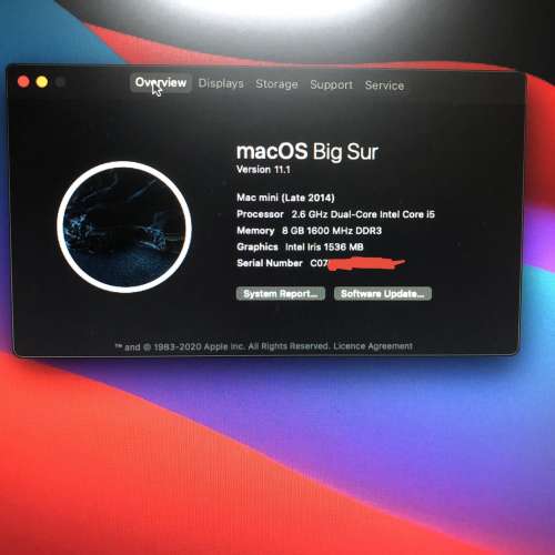 Mac mini Late 2014 i5 2.6GHz 240GB SSD + Apple Keyboard