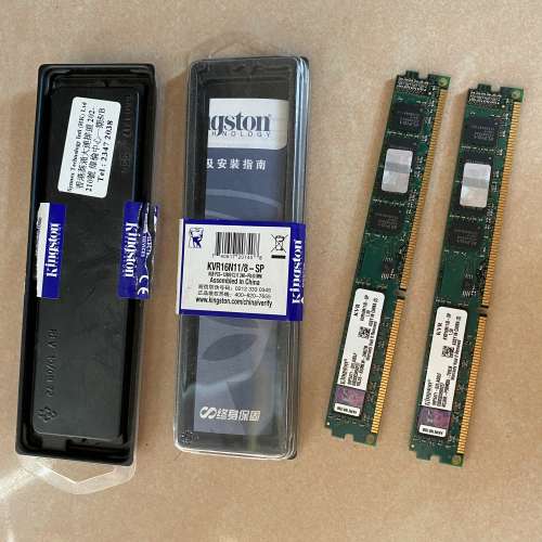 Kingston DDR-3 1600MHz 8GB KVR16N11/8 *2