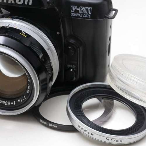 Kodak Close-Up N1近攝鏡(德國制造) 連52mm轉接環  適用於所有舊款Nikon鏡頭