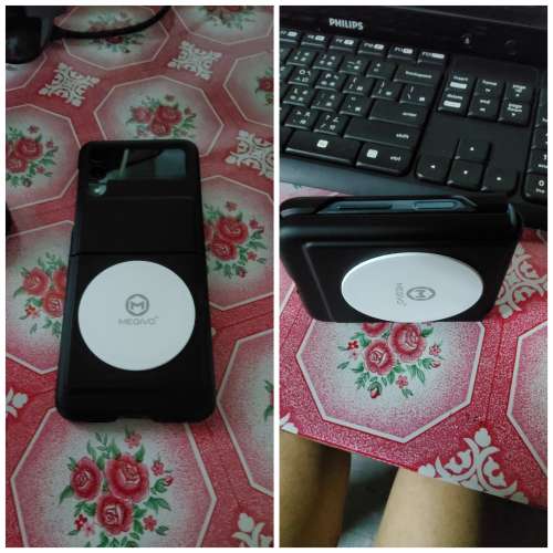 z flip 3 綠色 + 原裝保護套+副廠保護套