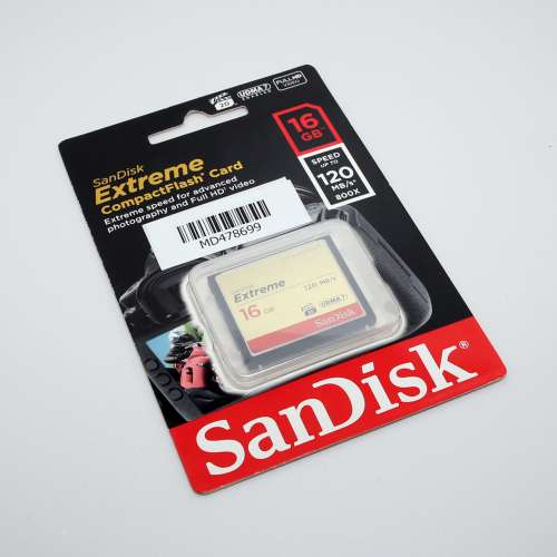 SanDisk Extreme S 16GB SDCFXS-016G (120MB/s) Compact Flash Memory Card