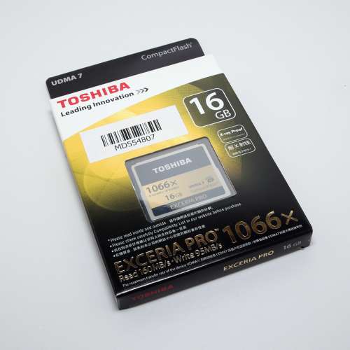 Toshiba Exceria CF Pro R160W95 16GB 1066X Compact Flash Memory Card