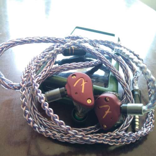 粗芯7N單晶銅鍍銀合拼升級線耳機線 jh audio Shure SENNHEISER fender campfire we...