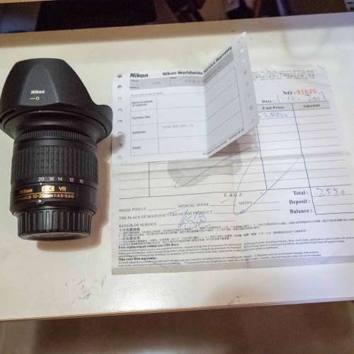 出售Nikon AF-P NIKKOR 10-20mm F4.5-5.6G VR 行貨 已過保 有單 無盒