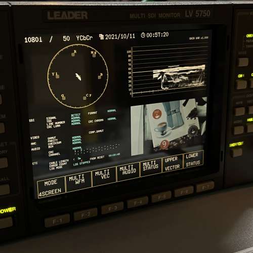[超新淨］Leader multi SDI monitor LV 5750 高清信號分析 LCD簿版 示波器 畫面測...