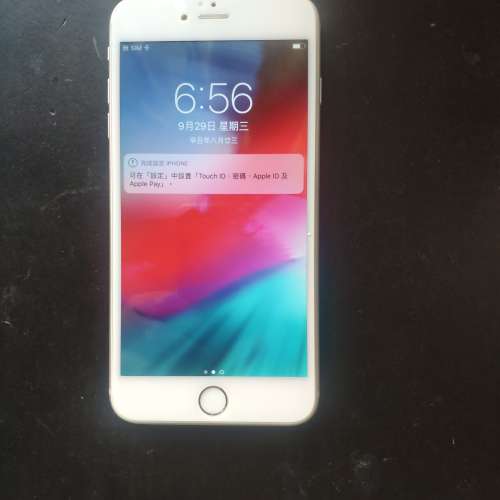 大容量95%銀色行貨 iphone 6 plus 128gb，電量達92%.后備機或比老人用一流。