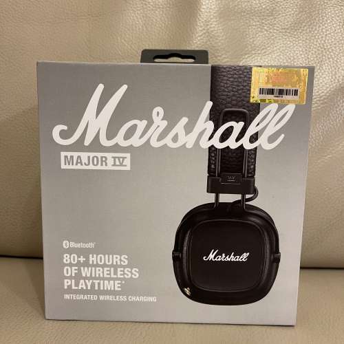 [全新行貨未開連保養]  Marshall  Major IV 馬歇爾 頭戴式 藍牙耳機 Wireless Blue...