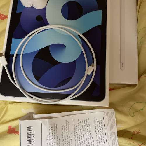 9成新ipad air 4（64gb天空藍wifi）apple pen已售