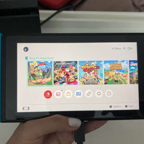 Nintendo Switch Console with a case