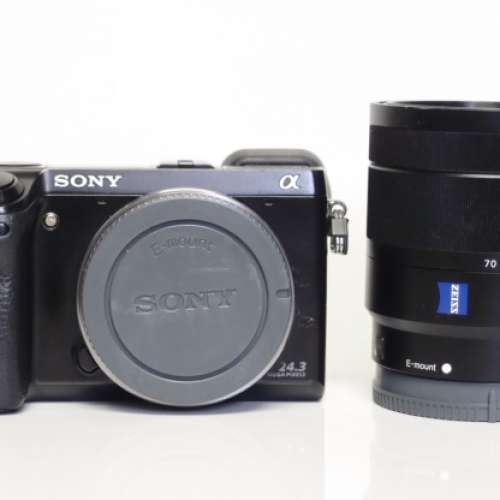 Sony  Nex 7 黑色 body +  16-70mm f4 zesis 鏡
