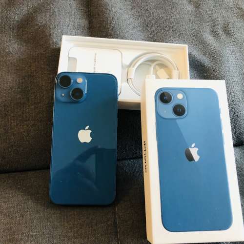 99.99% New IPhone 13 mini 256G 藍色(行貨)