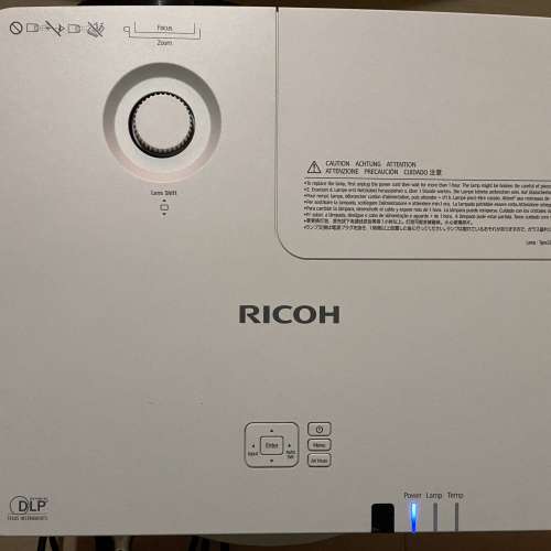 99% New Ricoh PJ-WU5570 1080P 5500流明 解像度:1920 x 1200 商務專業投影機