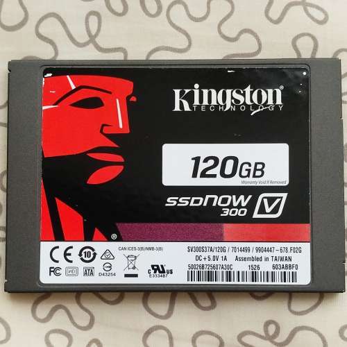 新淨 Kingston V300 120GB MLC SSD (2.5" SATA3)