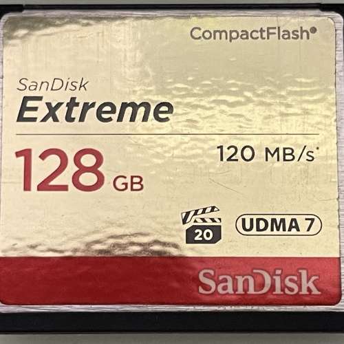 放 90%新 原裝行貨 Sandisk Extreme 128GB CF卡 $350