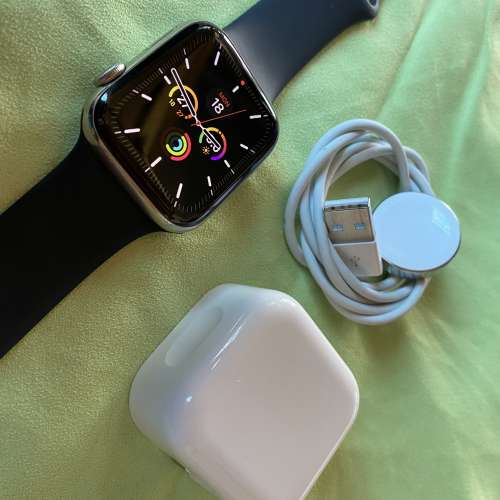 Apple Watch Stainless Silver 不鏽鋼 銀色 S4 第四代 44mm
