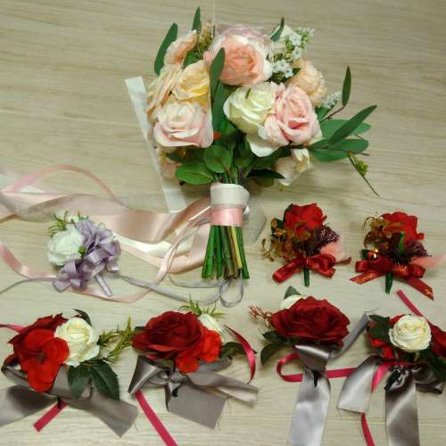 結婚用品 - 絲花花球,連襟花