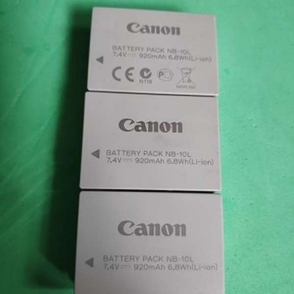 Canon PowerShot NB-10L Battery電池G1X G3X G15 G16 SX60HS SX50HS SX40HS
