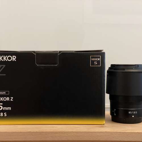 98% new Nikon Z 85mm f1.8 S 行貨