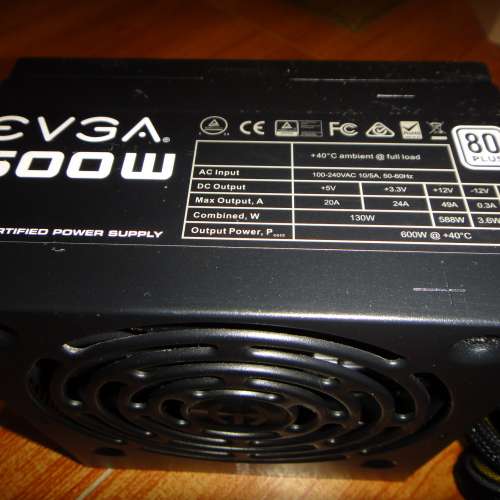 EVGA  80 Plus White 600W 電源