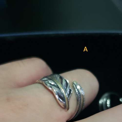個性型格羽毛戒指, 925 銀器飾物 (非高橋 goro), 925銀