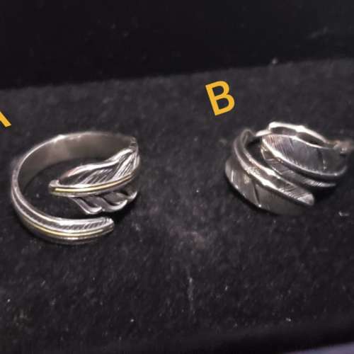 個性型格羽毛戒指, 925 銀器飾物 (非高橋 goro), 925銀