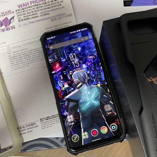 極新淨 ASUS ROG phone 5 16GB+266GB 有單盒全套