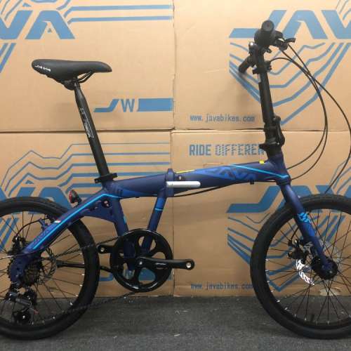 《免費送貨+送頭盔》JAVA TT-7S-451 - 7速 22吋(451) 摺疊單車＊鋁合金,油壓碟剎＊