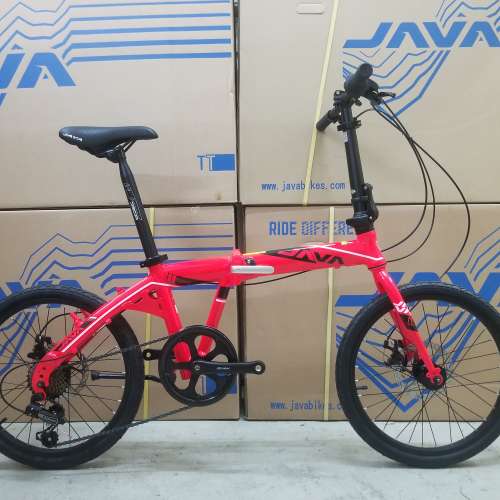 《免費送貨+送頭盔》JAVA TT-7S-451 - 7速 22吋(451) 摺疊單車＊鋁合金,油壓碟剎＊