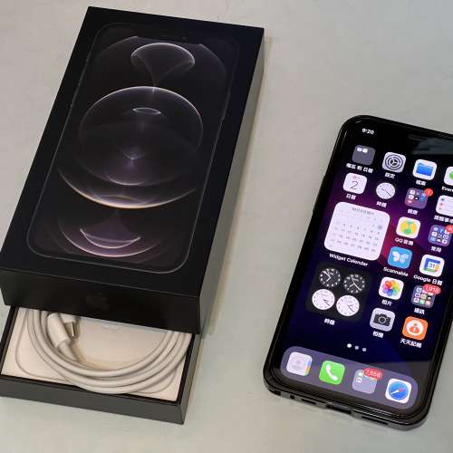 iPhone 12 Pro 256gb 黑色 有盒有線有保養，98%新