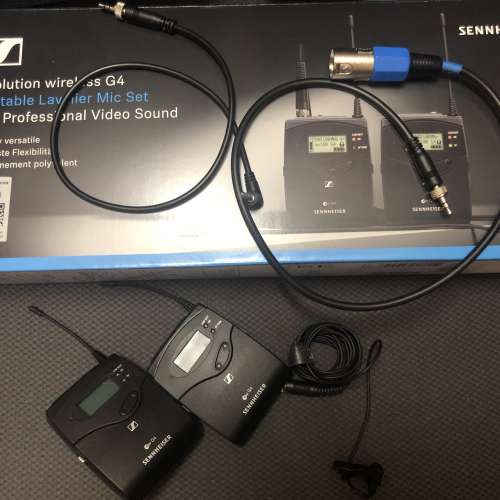 （專業級收音咪）SENNHEISER evolution wireless G4 portable lavalier mic set（行...